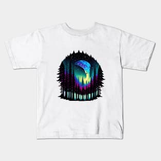 Galactic Forest III - White BG Kids T-Shirt